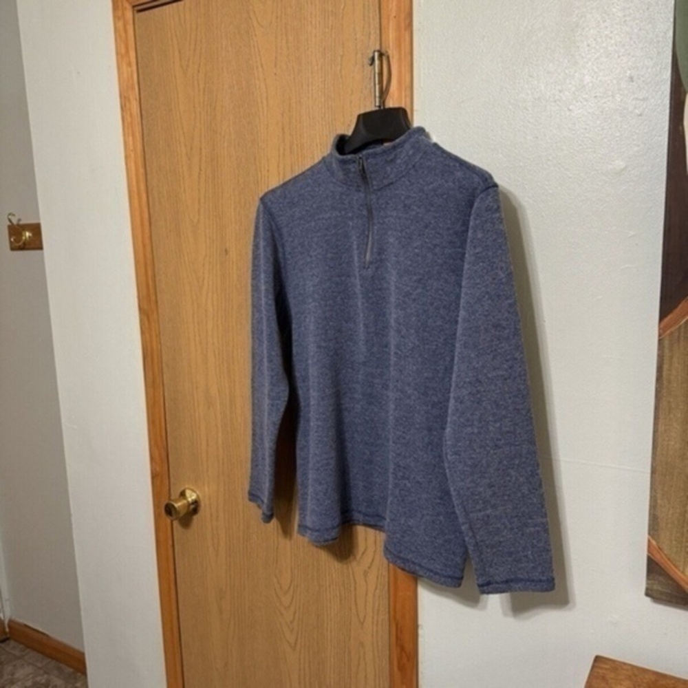 Gap XL Blue Long Sleeve 1/4 Zip Pullover Sweater - EUC